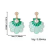 Pendientes de Estilo Vacacional Nuevo Océano Transfronterizos Europeos y Americanos con Forma de Estrella de Mar, Perlas, Goteo de Aceite y Tachuelas de Diamantes Pendientes Bohemios Exquisitos