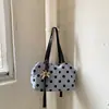 Bolso de mujer de gran capacidad 2026 nuevo diseño de moda con lunares, bolso tote para el trabajo y los desplazamientos, bolso de hombro casual elegante y único