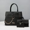 Bolso de mamá para mujer de mediana edad, conjunto de tres piezas europeo y americano de alto grado, bolso para madre e hijo, bolso de gran capacidad, bolso de mano de fábrica, bolso de mujer