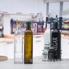 Botella de aceite de vidrio para cocina, hogar, cuadrada, multiusos, olla para aceite, resistente a altas temperaturas, sellada, a prueba de fugas, botella para salsa de soya, vinagre, subembalaje, aceite de oliva