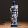 Escultura Auspiciosa Fu Lu Shou Samsung Cerámica de Jingdezhen Retratos Fu Lu Shou Samsung Cerámica Antigua Adornos de Cerámica
