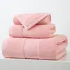 Toalha de Algodão Toalha de Banho Conjunto de Presente de Três Peças Extras para Adulto Absorvente Não Perde Roupa Roupa de Toalha de Algodão Doméstica