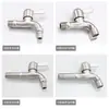 Grifo de Apertura Rápida con Caño Engrosado para Uso Doméstico, Grifo para Lavadora de Agua Fría Únicamente, Todo Cobre, Antiexplosión, Antisalpicaduras, Acero Inoxidable