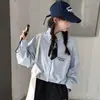 Traje Casual para Meninas 2026 Outono Novo Estilo: Conjunto de Duas Peças com Camisa Listrada e Calça de Pernas Largas para Crianças Maiores, Roupa para Primavera e Outono