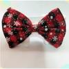 Nueva Fábrica en stock Transfronterizo Mascota Navidad Corbata Lazo Corbata de Lazo Velcro Perro Británico Guapo Collar de Perro Copo de Nieve