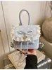 Bolso de Mano de Moda Nicho Estilo Ballet para Estudiantes, Nuevo Modelo Verano 2025, Mochila Linda y Sencilla con Lazo de Moda