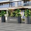 Jardineras Combinadas de Acero Inoxidable para Exterior para Divisiones de Calle Comercial, Estantes de Hierro para Flores para Oficinas de Ventas, Jardineras para Exterior