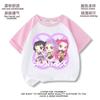 Camisetas de Manga Corta para Niños y Niñas Nuevas Estilo Coreano Ins para Niños Ropa para Niños Mediana y Grande Grupo Cazador de Brujas para Niños Huntrx Tendencia de Ropa Familiar
