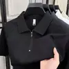 Camisa polo de manga corta con cuello para hombre, camiseta de verano de marca moderna, corte slim estilo coreano, top versátil nuevo y moderno 2026