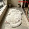 TEMU Mais Vendido Gato de Pelúcia Desenho Animado Tapete de Chão Irregular de Veludo Pombo Tapete de Pé Absorvente de Água para Banheiro Tapete Espesso para Quarto