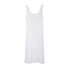 Vestido Inbyin com Renda e Cadarço que Valoriza a Figura Costas Abertas Sem Mangas Feminino Estilo Minimalista Slim Longo