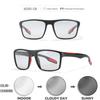 KDEAM Nuevas Gafas de Sol Polarizadas Cuadradas Almohadilla Nasal de Silicona 1.1TAC Película Real que Cambia de Color Gafas de Exterior KD101