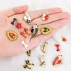 Accesorios de Joyería DIY Sombrero Tacones Altos Corazón Lazo Hueso Pequeño Acero Inoxidable 304 Colgante Esmaltado