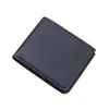 Billetera corta para hombre, tarjetero para hombre, billetera horizontal de comercio exterior transfronterizo integrada, billetera de cuero con patrón de lichi vintage, cuero suave para hombre
