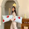 Almohada larga de apoyo de forro polar de invierno para niñas, almohada de apoyo para sujetar las piernas al dormir, almohada para dormir en el rincón de la ventana en otoño e invierno, cojín de respaldo para sofá
