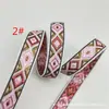 Cinta de Diamante de 1.3cm Cinta Jacquard Cuadrada Brillante Estilo Étnico Ropa Colgante DIY Ropa de Muñeca Vintage