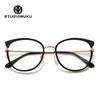 STUDIOMUKU gafas de sol de madera gafas redondas ovaladas montura montura diseño de moda nacional gafas de montura transparente
