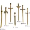 Accesorios de aleación DIY arma espada espada colgante colgante colgante 7 estilo espada de plata antigua accesorios U057