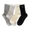 Calcetines para Verano, Malla Hueca, Transpirables, Antibacterianos, Anti-Pilling, Estilo Coreano con Lazo, Calcetines de Media Pantorrilla, Calcetines de Algodón Puro Estilo Ballet para Mujer
