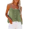 2023 Europeu e Americano Solto Outerwear Feminino Top Verão Novo Botão Gola Quadrada Sexy Alça Jeans Colete Pequeno Feminino