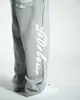 Sudadera con capucha de retazos retro trendy Harajuku unisex para otoño e invierno con pantalones rectos elásticos