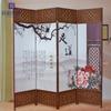 Biombo sencillo de estilo chino Medicina Tradicional China Salud y Belleza Entrada Lienzo al óleo Plegable Pantalla móvil Fabricante Venta al por mayor