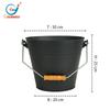 Cubo de Chimenea de Metal de Fábrica con Asa Cubo de Almacenamiento de Hierro Cubo de Cenizas Cubo de Hierro Doméstico Europeo y Americano