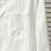 Camisa Versátil para Viajes de Hermana Gordita para Mujer Otoño Nuevo Estilo 200 Libras Estilo Básico Color Sólido Jacquard Manga Larga Camisa 1038