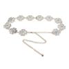 Cadena de Cintura de Metal Plateado Estilo Étnico para Mujer, Combinada con Faldas, Cinturón Nuevo Artístico de Gama Alta con un Diseño Único y Moderno