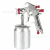 Pistola de pulverização de gama média W71, apresentando um bico de pulverização superior e inferior para aplicação de névoa fina, adequada para pintar móveis, estruturas metálicas e outras superfícies metálicas; possui um corpo de liga de alumínio