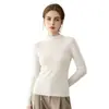 Suéter de Caxemira, um suéter premium de caxemira pura para mulheres, corte justo e quente, perfeito para outono e inverno, modelo novo, ideal como camada base