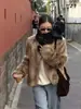 Suéter de Lã e Cashmere com Ponto Trançado para Mulheres, Direto da Fábrica Puyuan, Novo Estilo Outono e Inverno, 100% Lã Pura