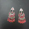 Joias criativas de personalidade retrô estilo chinês brincos de franja com lua cheia de diamantes brincos da moda brincos atacado