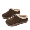 Botas de nieve casuales para mujer, forradas de polar, con suela gruesa, de meter, un artículo popular transfronterizo, cálidas y antideslizantes para invierno, con suela suave, perfectas para madres