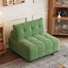 Sofá Cama Estilo Crema para Sala de Estar de Apartamento Individual y Pequeño Puff Sofá Plegable Estudio Balcón Asiento y Dormitorio Doble Uso Moderno