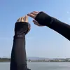 Mangas de Hielo con Protección Solar para Hombres, Mangas Frescas de Seda de Hielo de Verano, Mangas de Brazo Sueltas para Exteriores, Guantes para Hombres, Talla Grande de Verano para Pesca de Hombres