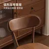 Silla de Comedor de Madera Maciza, Taburete Estilo Antiguo, Silla de Escritorio, Silla para Mesa de Comedor del Hogar, Silla Moderna Simple con Respaldo Negro, Silla de Comedor