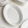 Exportação de mercadorias de saldo de comércio exterior prato de sobremesa original prato de massa prato de cerâmica branco puro prato de bife ocidental prato de frutas doméstico prato de pratos frios