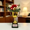 Día del Maestro Regalos de Temporada de Graduación para Maestros: Trofeo, Ramo de Flores, Adornos, Premios de Flores Artificiales, Regalos de Trofeos para Ceremonias de Graduación