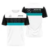 2025 Novo Verão Esportes ao Ar Livre Lazer F1 Ferrari Red Bull Manga Curta Estampa Digital 3D Camiseta Manga Curta