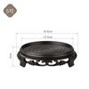 Bandeja para Vaso de Flores Ornamentos Suculentos Brincadeira Cultural Base de Estátua de Buda de Pedra Antiga Suporte para Bule Bandeja para Vaso Artesanato Estante para Flores