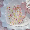 Tomoni Pegatinas Finas Resistentes para Uñas Estilo Ins Curación Primavera Nuevo Estilo Frutas Pastel Joyería Pegatinas de Uñas Hechas a Mano