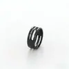 Anillo de Acero Inoxidable Engrosado Anillo Abierto Herramienta Auxiliar DIY Anillo para Dedo Duradero de Doble Cara Accesorios para Joyería DIY