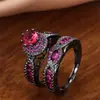 AliExpress Amazon novo anel de zircônia com incrustação de cobre e-commerce transfronteiriço atacado de anéis masculinos e femininos europeus e americanos