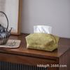 Caja de Pañuelos Zhishe Brocado Chino Retro Bolsa de Pañuelos ceremonia del té accesorios para mesa de té bolsa de papel para coche entrega en una sola pieza