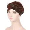 AliExpress nuevo sombrero de trenza de seda brillante multicolor, seda de leche, sombrero turbante casual de moda, disponible