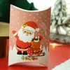 2021 nueva caja de almohada navideña caja de dulces creativa caja de regalo de Navidad caja de embalaje de cartón 2 opciones