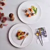 Prato Raso Cerâmico Prato de Sushi Prato de Bolo Prato de Bife Prato Grande Prato de Louça Redondo Prato Raso Grande Prato de Pizza
