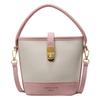 Bolso de Cubo para Mujer 2025 Nuevo Trendy Verano Textura Bolso Versátil de Hombro Cruzado para Mujer Color Contrastante Bolso de Mano Trendy