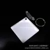 Transferência de Calor Acrílica Material Acrílico em Branco Placa Revestida de 4mm Placa de Cristal Transparente Chaveiro Transferência de Calor DIY